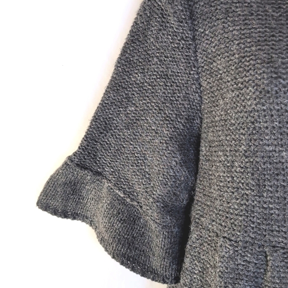 A.N.A. New Approach Charcoal Grey Alpaca Blend Sweater Jacket Size LP - Picture 3 of 8